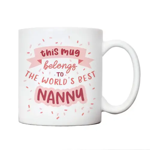 

Worlds best Nanny mug Nanny Gift Present Birthday Mug