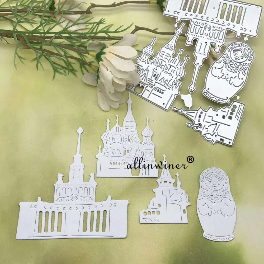 Russian Doll Church Metal Cutting Dies Stencils Die Cut for DIY Scrapbooking Album Paper Card Embossing