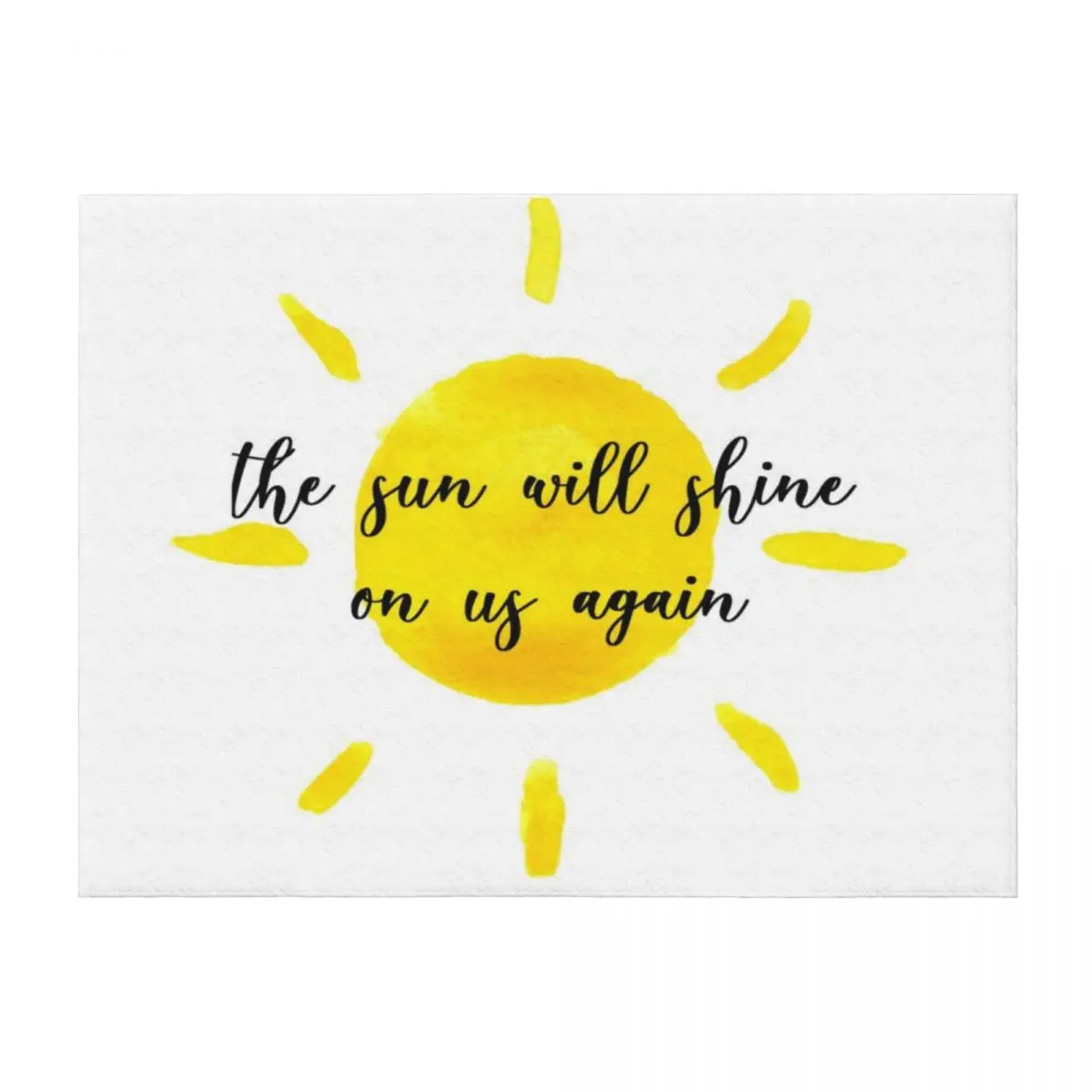 

the sun will shine on us again Throw Blanket Comforter Travel Thermals For Travel For Decorative Sofa Blankets
