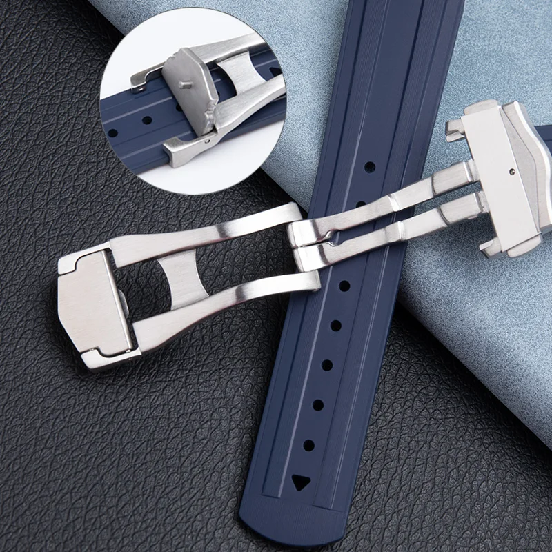 18 مللي متر الفولاذ المقاوم للصدأ 316L سوار عالي الجودة مشبك لأوميغا المطاط/الصلب حزام ساعة اليد نشر للطي المشبك اكسسوارات