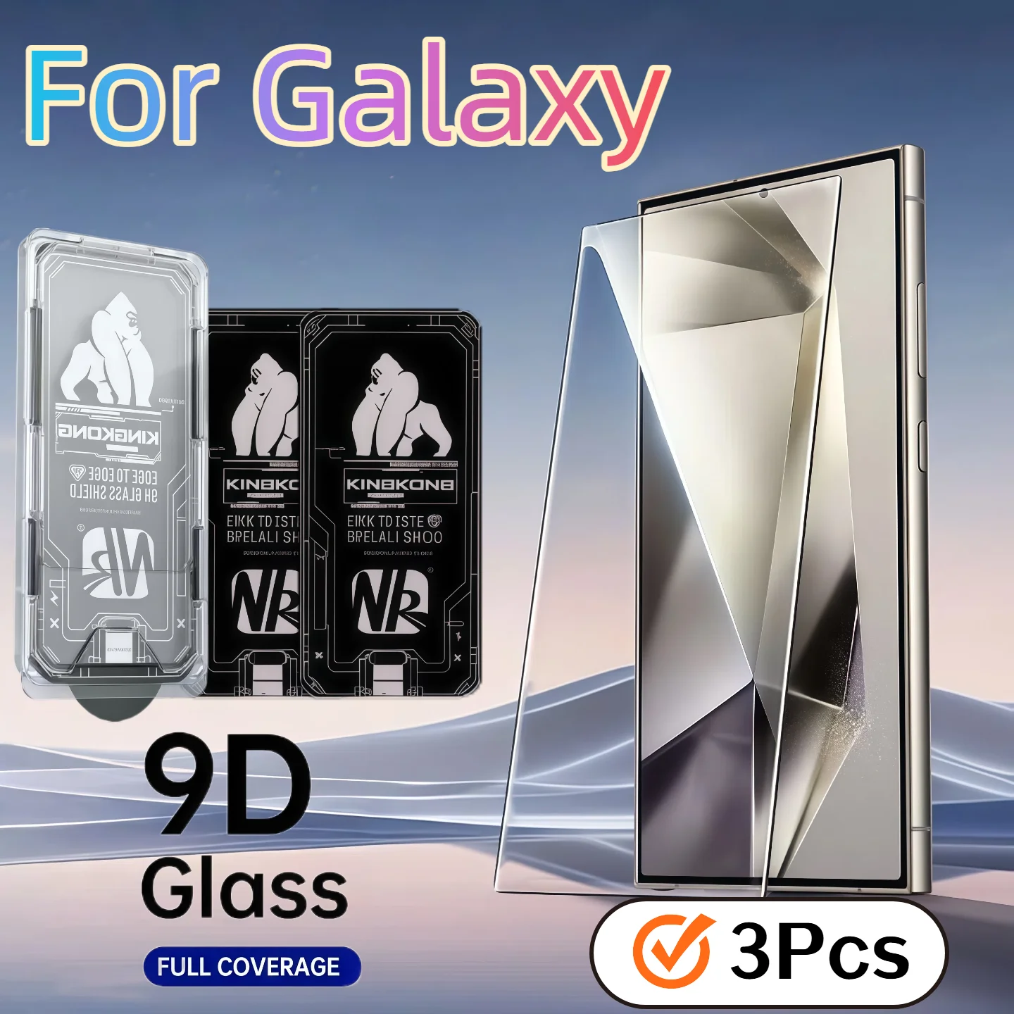 3-Pack HD Tempered Glass Screen Protector for Galaxy S26/S26