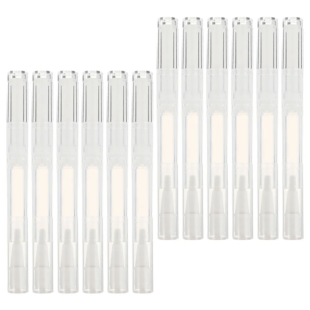 

15pcs Nail Oil Empty Pen Reusable Leak Proof Container For Nail Polish Eyelash Growth Lip Gloss Refillable Transparent