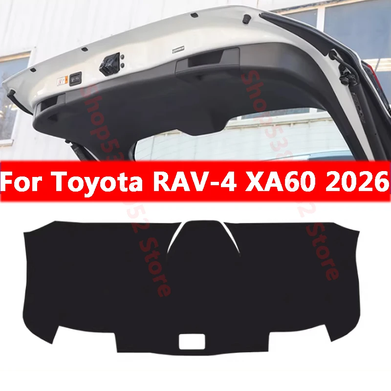 For Toyota RAV4 RAV-4 XA60 2026 Car Trunk Tailgate Protection Pad Trunk PU Leather Anti-dirty Decorative Pad Accessories