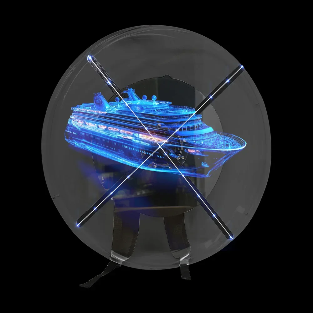 

Portable Battery-Powered 3D Holographic Fan Backpack With Mobile App Functionality For High-Quality Advertising Solutions