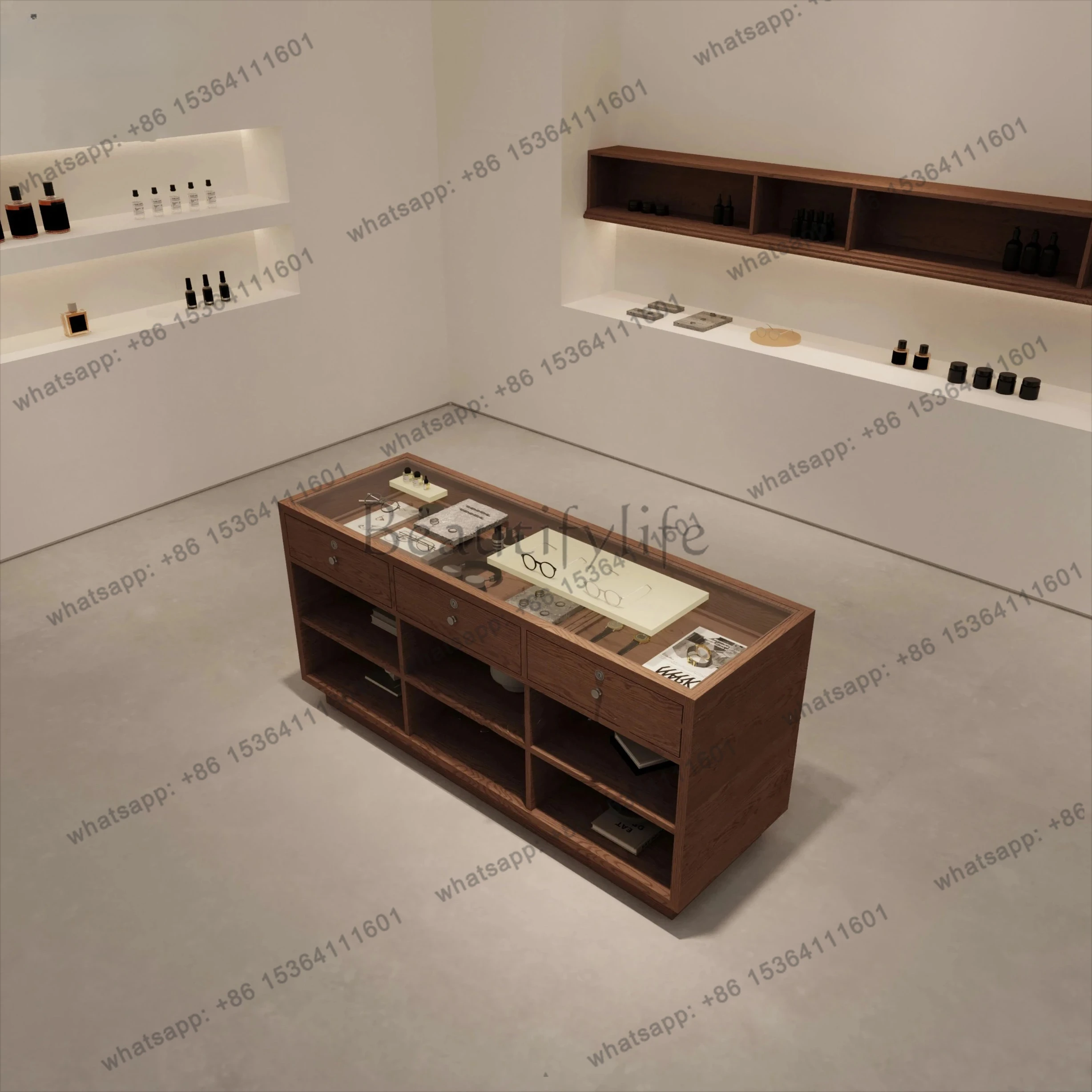 Display Cabinet Clothing Accessories Display Cabinet Jewelry Store Wall-Mounted Cabinet