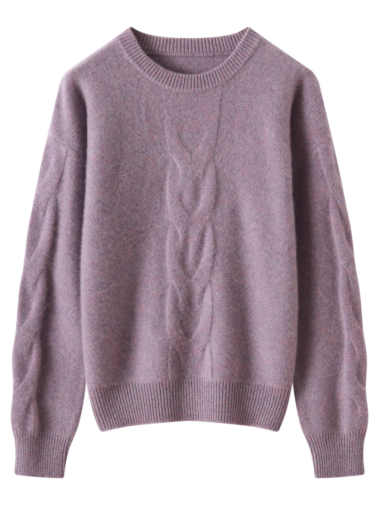 

Light Luxury 100% Merino Wool Woman's Sweater Thick Autumn Winter Female Knitwear Solid Pullover Lady Long Sleeve Clothing Tops