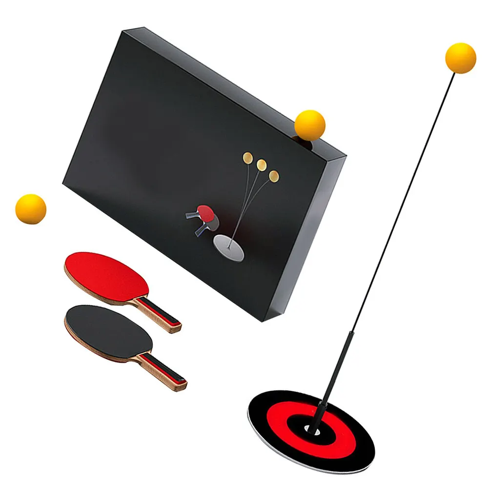 

1Set Professional Table Tennis Training Device with Elastic Flexible Shaft 1.1m for Beginners Adults Rotation Control
