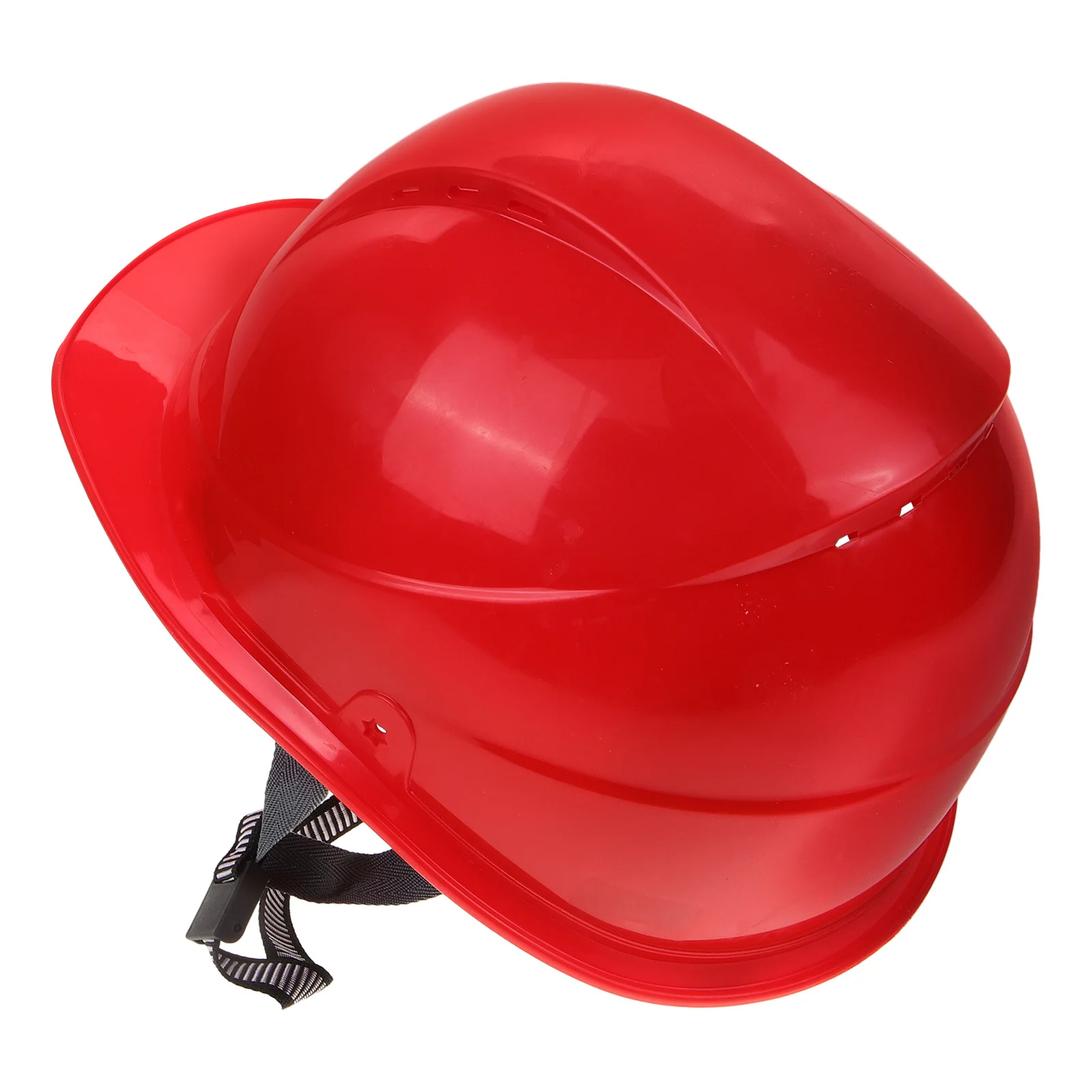 قبعة صلبة آمنة للبناء باللون الأحمر السميك لعمال تحسين المنزل، قبعة حماية متينة محمولة لمواقع العمل #1