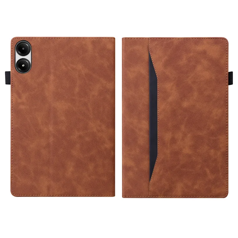 Shockproof PU Leather Case for Xiaomi Redmi Pad 2 Pro 12.1 2025 12.1 inch with Grip Strap Card Slots