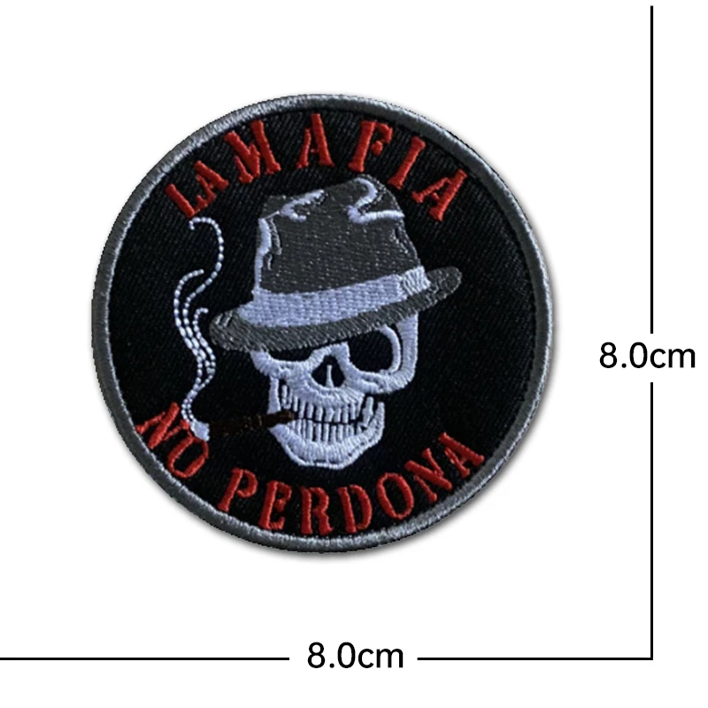 Parche calavera táctico MOLLE – Velcro adhesivo