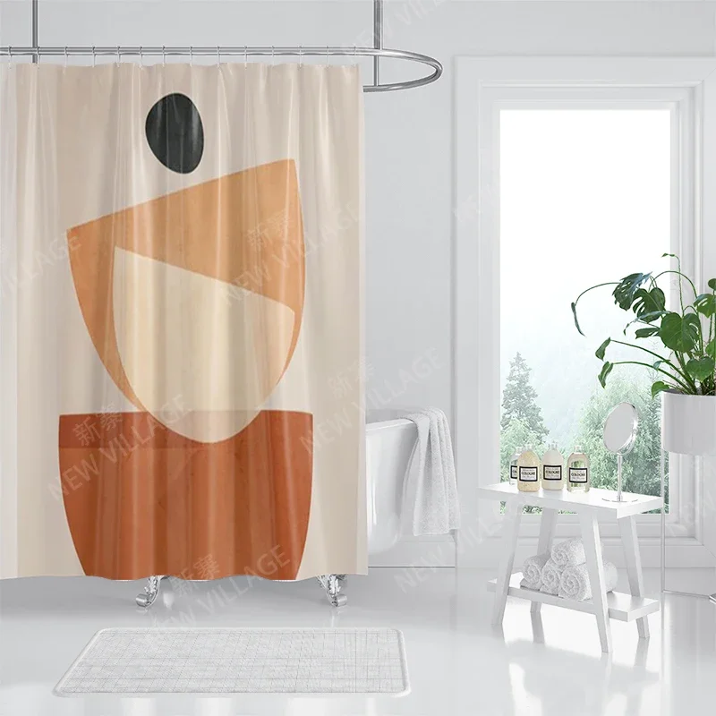 Waterproof fabric shower curtains Bathroom curtain accessories Bath curtain shower 180x200cm 240*200 modern boho Nordic decor