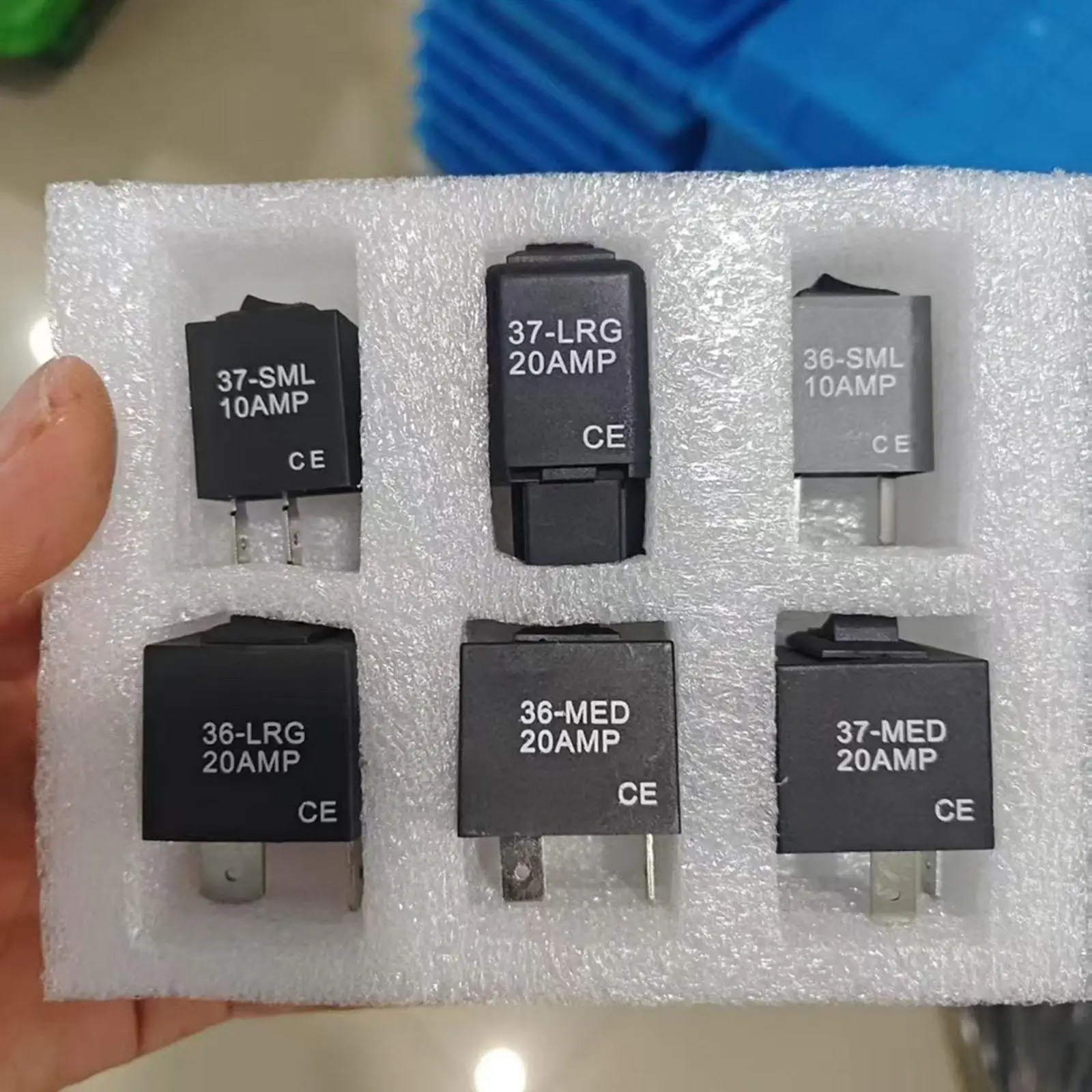 Lightweight Relay Bypass Switch Kit Replacement Plastic Tools for 12 Volt Mini Relay Car Testing Installation