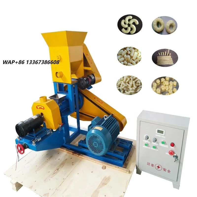 New Multifunctional Commercial Snack Machines Corn Rice Maize Grain Puff Making Extruder Machine High Efficiency Large Capacity