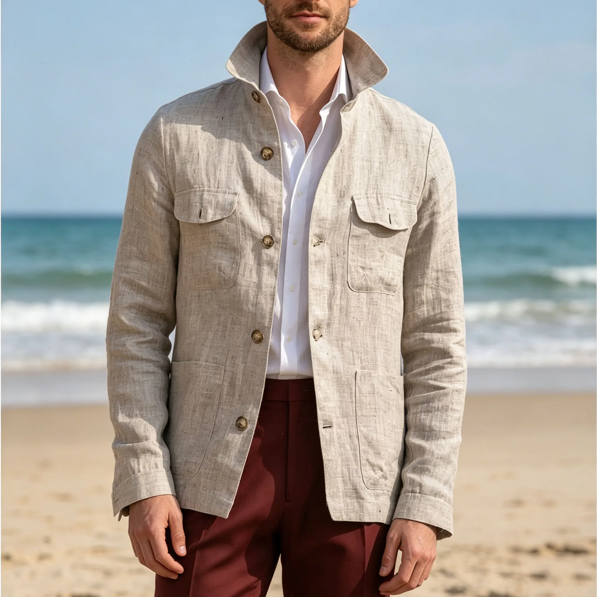 men's-linen-safari-jacket-vintage-stand-collar-breathable-multi-pocket-lightweight-casual-blazer-cotton-linen-blend-for-summer