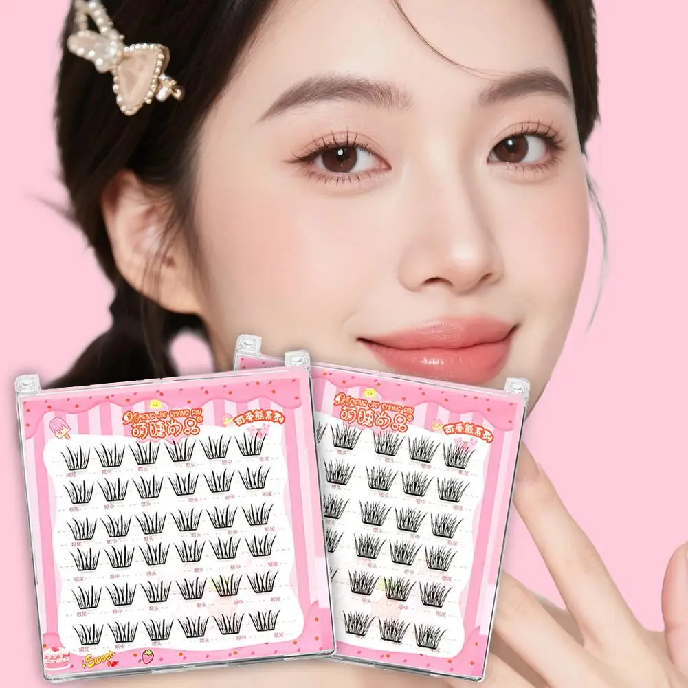 6 صفوف غير لاصقة الرموش الصناعية الكورية المعبود الرموش ترقية ثلاثية الأبعاد لاش الأسود الجذعية لينة المنك الطبيعي رموش ماكياج