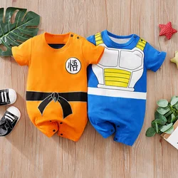 Newborn Clothing Handsome Anime Party Cotton Comfortable Soft Boys And Girls 0-18 Summer Short Sleeved Baby Jumpsuit Two-Piece