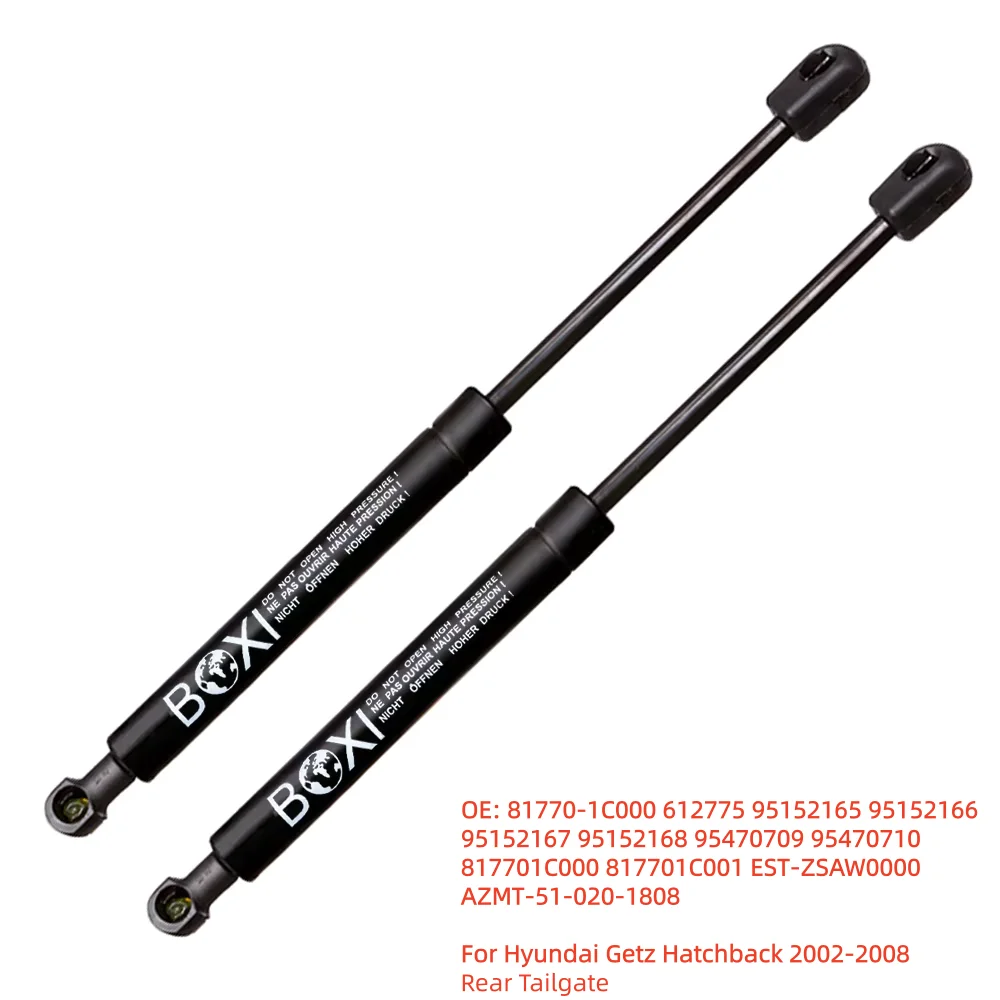 BOXI 2pcs Rear Tailgate Gas Spring Lift Struts Support 817701C000 817701C001 For Hyundai Getz Hatchback 2002 - 2008 Lift Struts