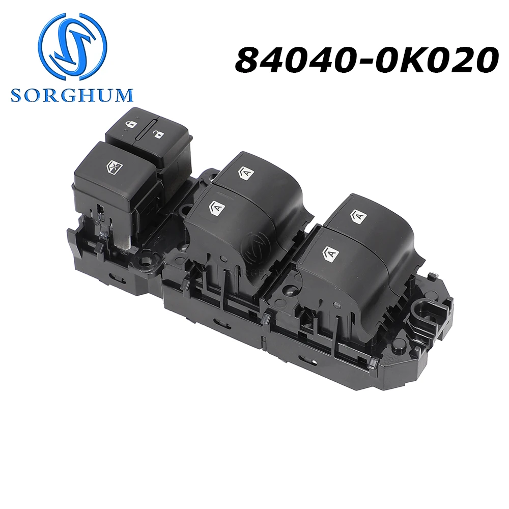 SORGHUM 84040-0K020 For Toyota Hilux Fortuner 2015 2016 2022 LHD  Left Auto Power Window Control Switch Regulator Button 20Pins