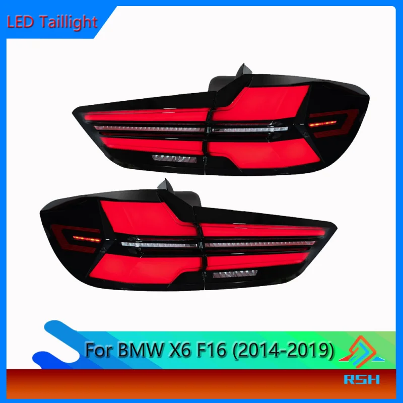 For BMW X6 F16 Models (2014-2019) With G-Chassis Style High-Brightness Brake Lights And Sequential Turn Signals  Plug And Play