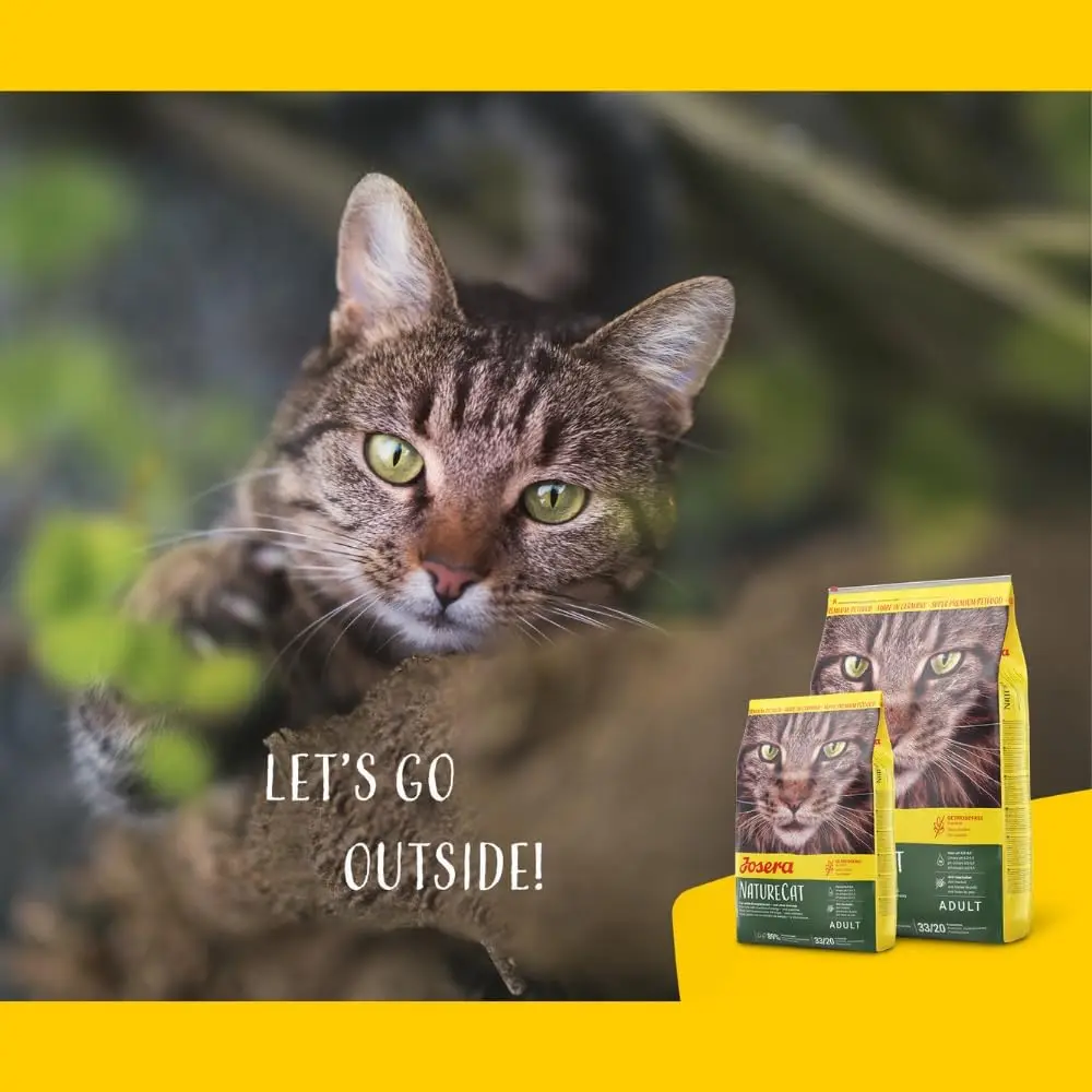 NatureCat (1 x 10 kg) |   Erwachsener |   Premium-Trockenfutter für ausgewachsene Katzen |   Lachs & Geflügel |   Ausgewählte Kräuter & Ge