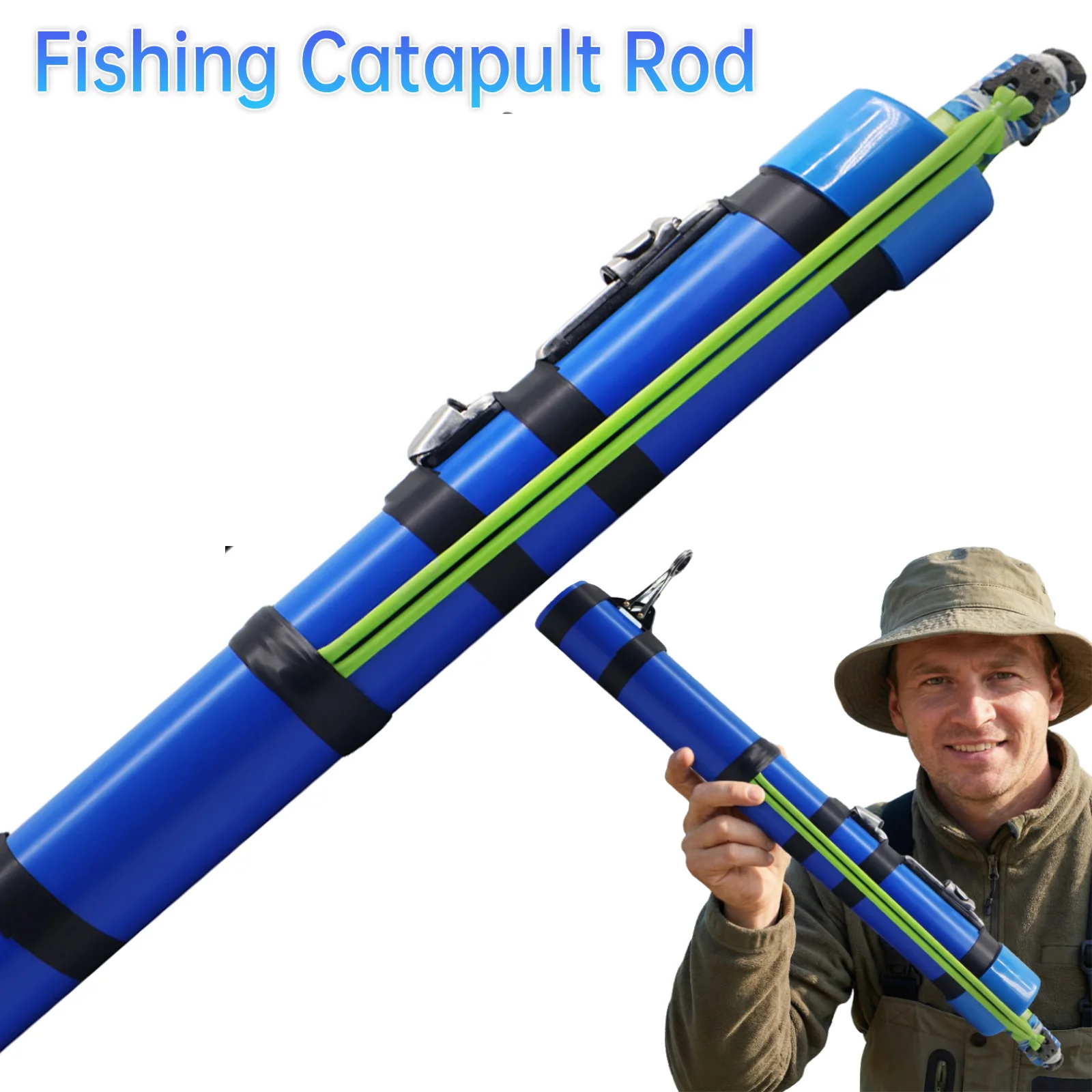 

Компактная удочка-катапульта с катушкой, пусковая установка для приманки, инструмент для рыбалки, точные пусковые удочки для приманки для окуня, форели, сома, морской воды