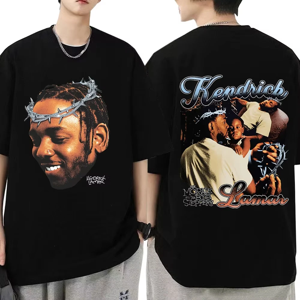 Rapper Kendrick Lamar T Shirt Mr Morale & The Big Steppers Graphic Print Men Women Clothing Hip Hop Vintage Short Sleeve Tee top