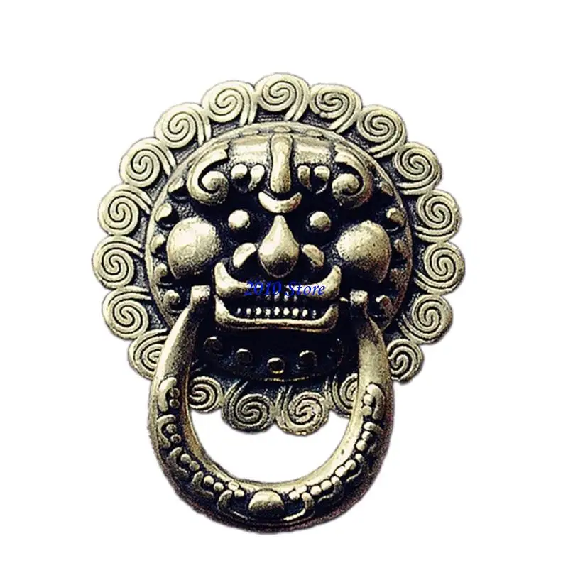 

F3MF Distressed Brass Clasp Hardware For Leather Crafting Retro Look Metal Fastener DIY Projects