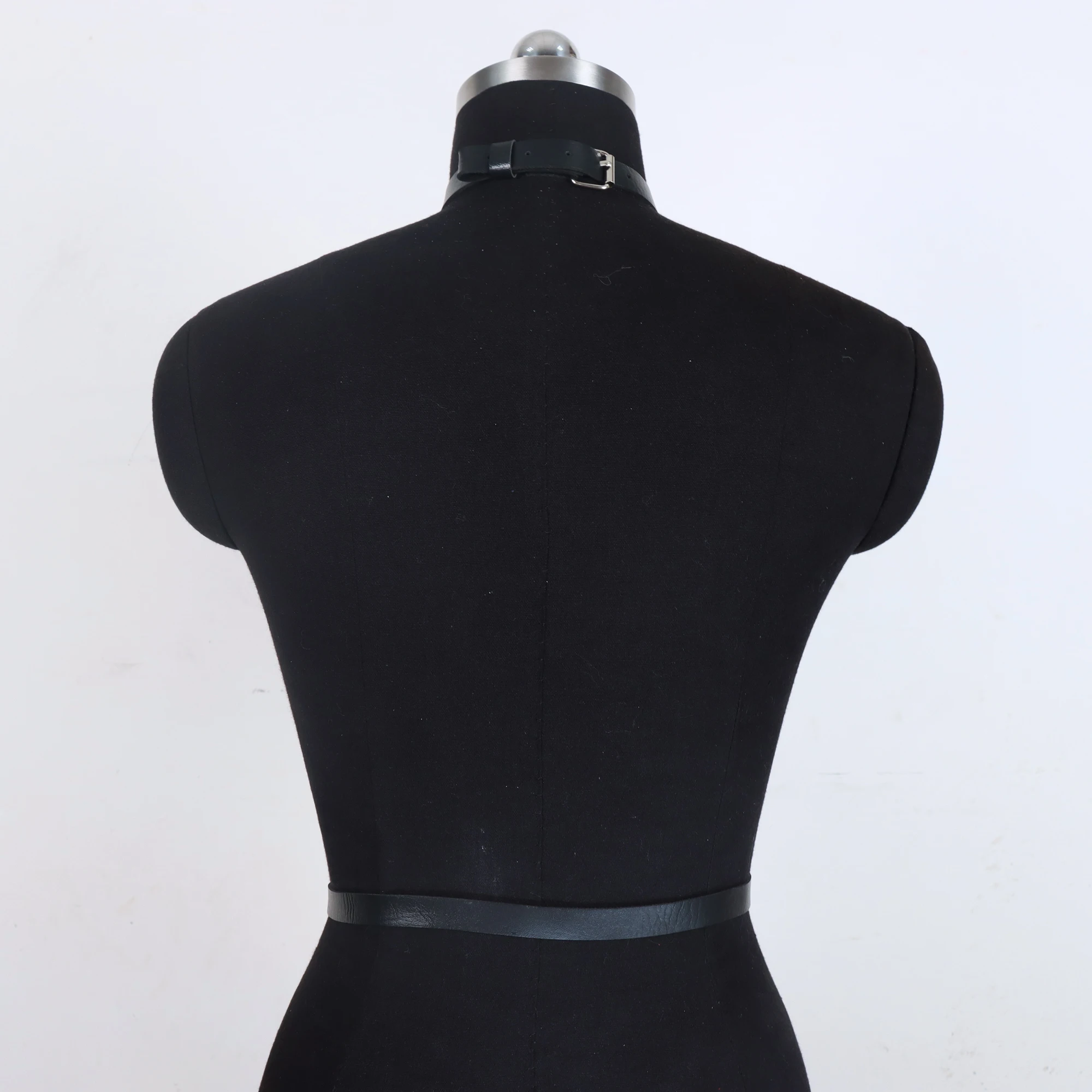 Chest Harness Belt Leather Lingerie Body Harness Bra Women Sexy Bdsm Bondage Lingerie Goth Fetish Clothing Festival Rave Outfit image 5