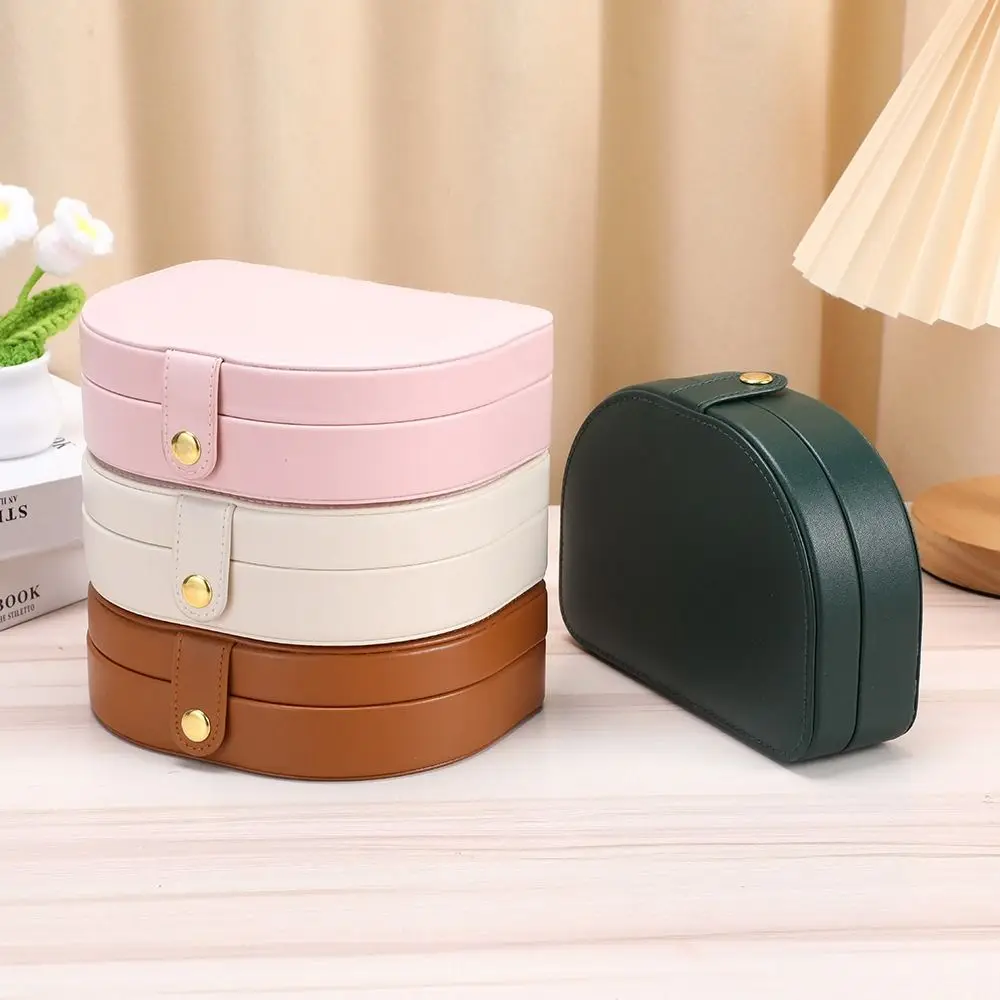 

PU Leather Jewelry Packing Bag Rings Necklace Large Capacity Earrings Storage Case Bracelet Organizer Jewelry Display Box