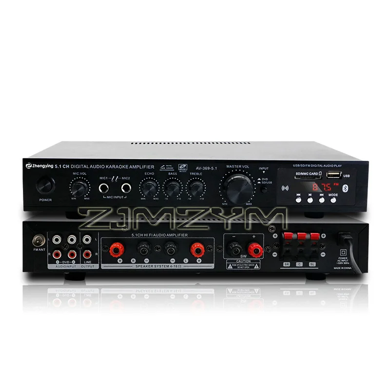Bluetooth 5.1 Sound Speaker Amplifier Stereo Audio Amplifier Audio Stereo System Components Ultra-heavy Bass High Power HiFi
