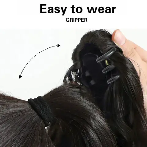 10 best sales भूरे रंग की पोनीटेल विग - №9