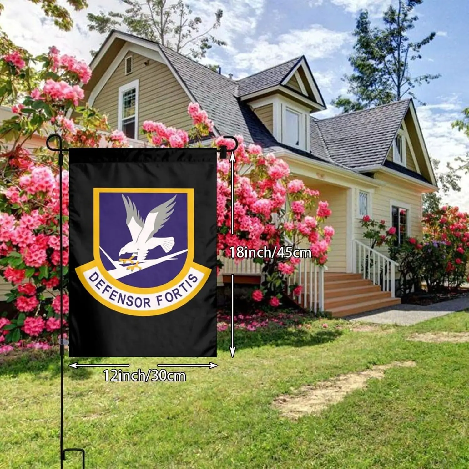 Usaf Security Forces Beret Flash Garden Flag 12x18 Inch Flags Resistant Uv Flags For Yard Lawn Porch Patio Decoration