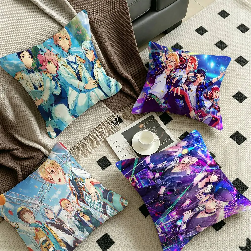 Maiden Game Ensemble Stars pillow cover sofa cushion cover home room decoration children gift