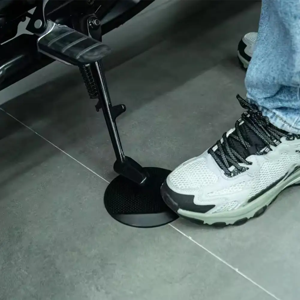 العالمي للدراجات النارية الجانب مسنده وسادة المضادة للانزلاق لوحة قاعدة لياماها BMW كاواساكي هوندا دوكاتي هارلي منصات دعم الجانب #1