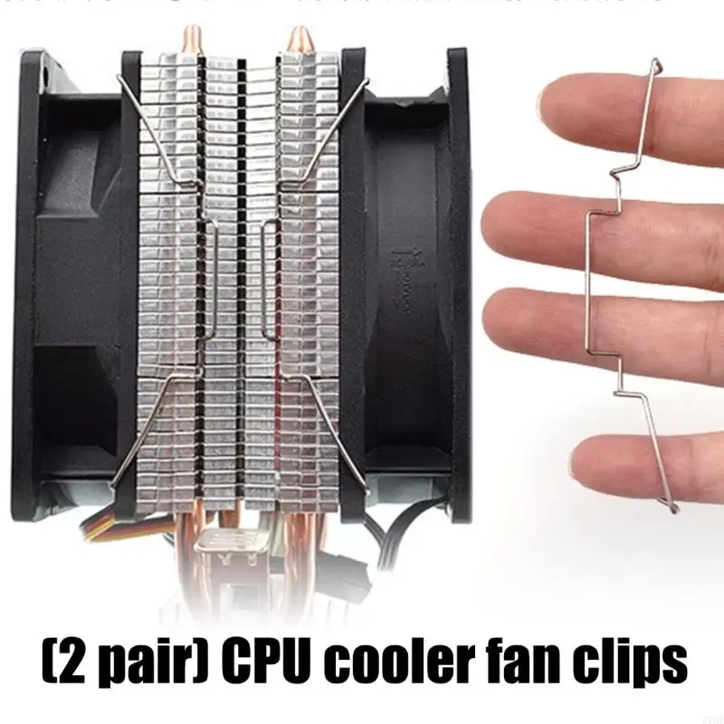 Metal CPU Coolers Brackets Set Internal External 2Pair Heavy Duty Retention Clip Inner Outer Lock