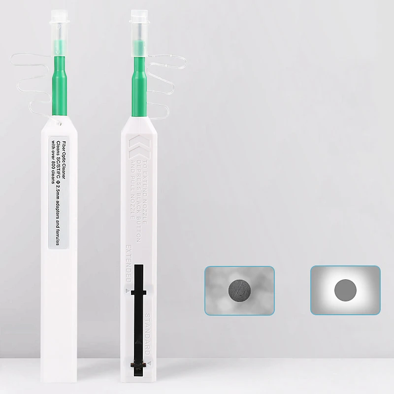 [SU]1Pcs Fiber Optic Cleaning Tool 2.5mm Pen Type Fiber Optic Cleaner One Click Cleaner[SU]