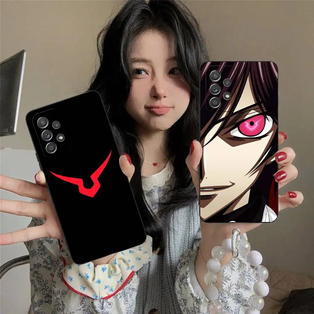 

C-Code Anime G-Geass Phone Case For Samsung S25,S24,S21,S22,S23,S30,Ultra,S20,Plus,Fe,Lite,5G Black Cover