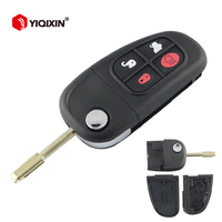 YIQIXIN Flip Smart Remote Car Shell For Jaguar X-Type S-Type X S XJ XK XJ8 XKR XF XK E 1999 2000 2001 2002 2003 2004 2005 2006