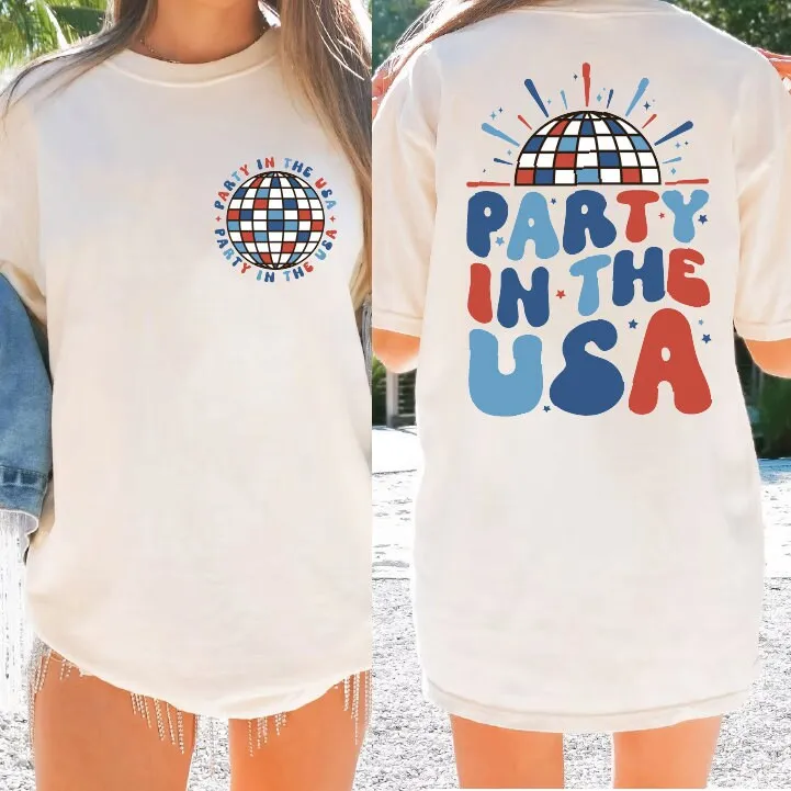 Disco Party In The Usa Comfort Colors T Shirt Patriot Retro 4Th Of July Funny Independence Day Sas1419