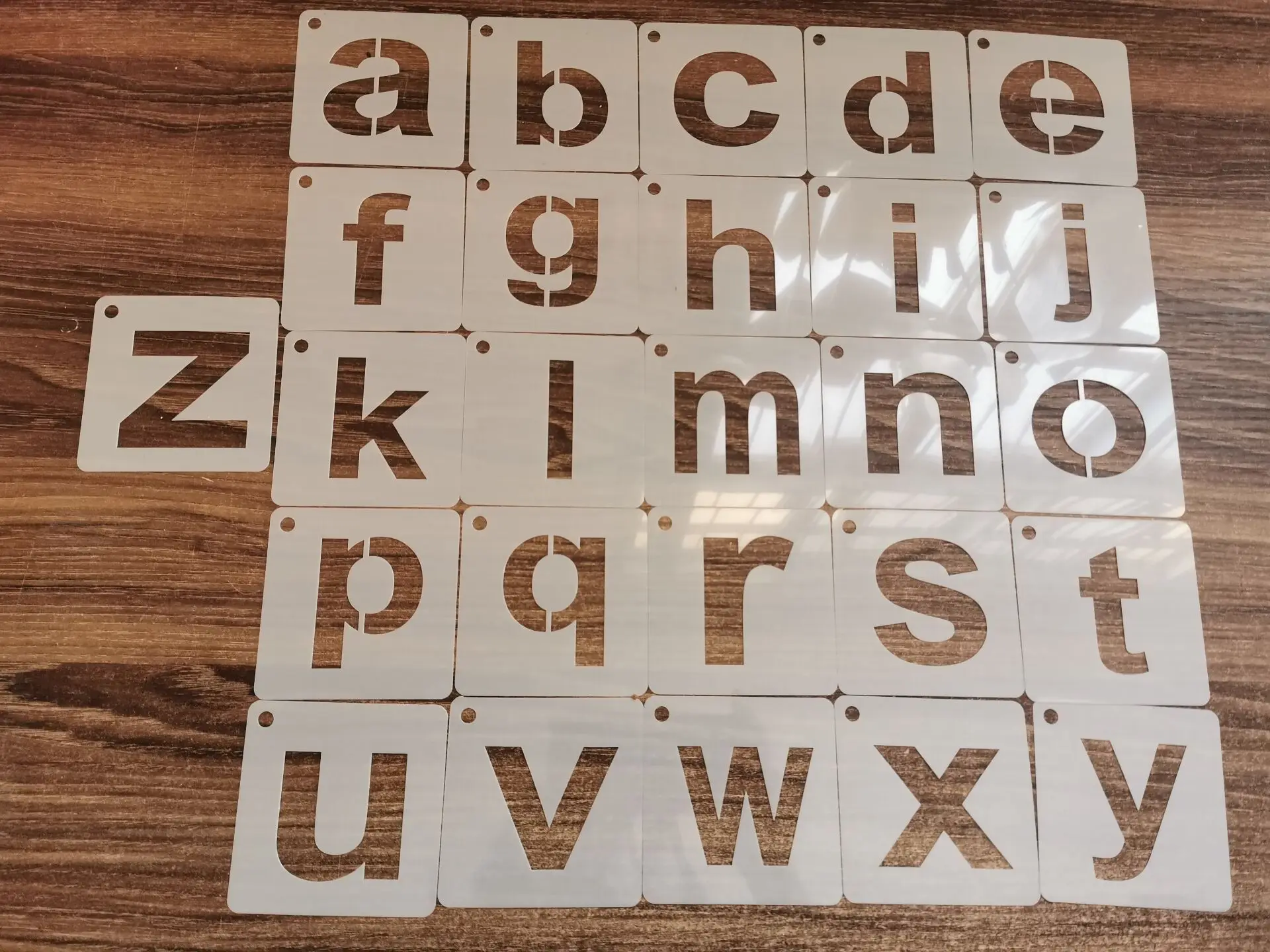 26pc English Alphabet Stencil DIY Walls Layering Painting Template Decoration Scrapbooking Embossing Supplies 8cm