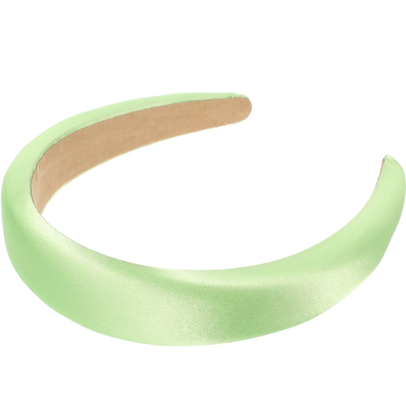 

Wide Satin Headband for Women Non Slip Plain Padded Hair Band Comfortable All Day Wear Ideal for Daily Party Beach Traveling