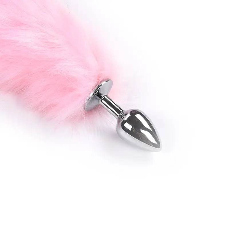 Anal Butt Plug with Fox Tail for Woman Female Man Gay 3 Size Steel Metal Buttplug Annal Adults Sex Toy Tooys Tool Products Shop