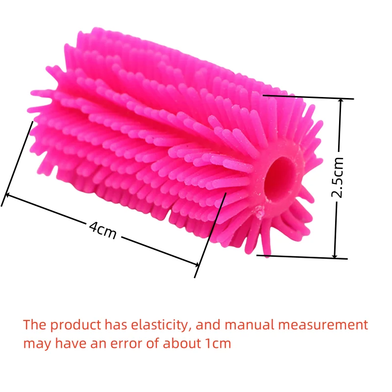 6PCS Stress Reducing Pen Case Toy Furry Pencil Case Release Pressure Pinch Music Originality Novelty Prank Decompression Toys