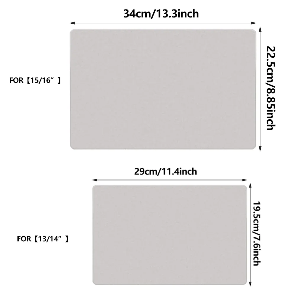 Paño limpio con forro de microfibra con protección de huellas del teclado de pantalla para teclado MacBook paño a prueba de polvo Air15 "/15" Pro 13 "/14"