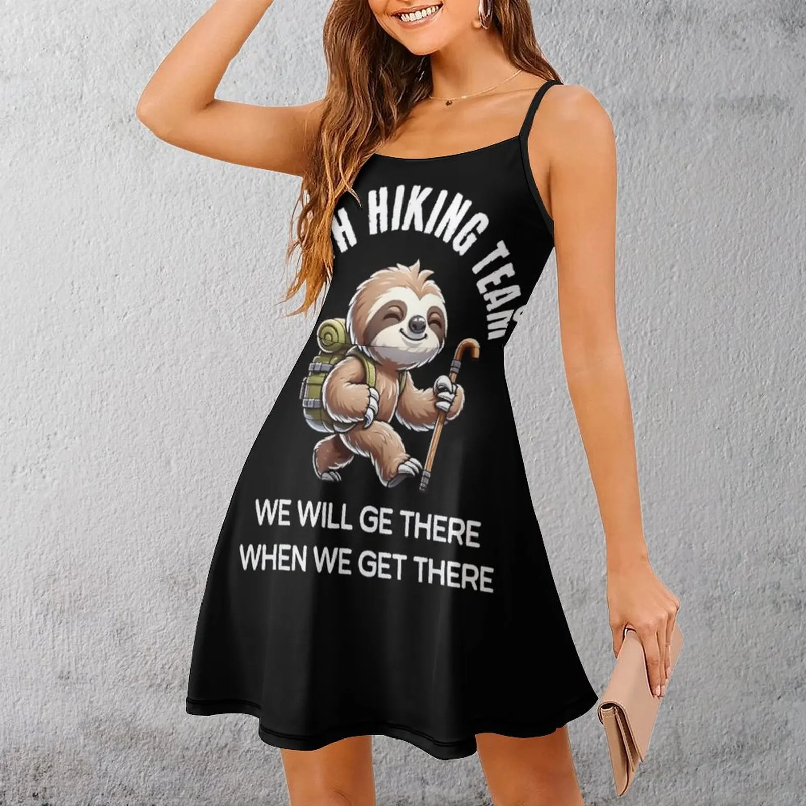 

Экзотическое женское платье, платье для ленивца, походная команда, приключение, женское платье на бретельках, лидер продаж, забавная новинка для отпуска