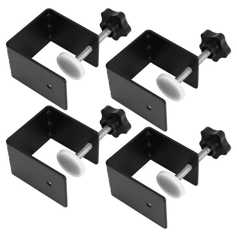 Drawer Front Panel Installation Clamp Hardware Jig C Clamp 3Mm Thicker Drawer Drill Hole Guide U Clamp(4 Pack)