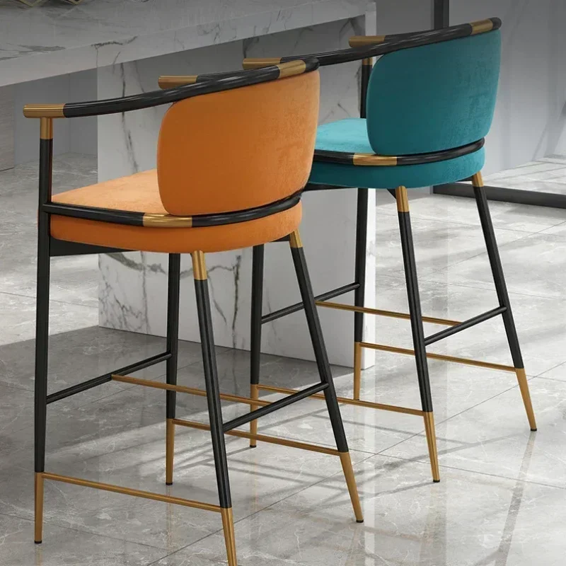 Nordic Cadeira Kitchen Bar Stools Ergonomic Relaxing Cosmetic Design Bar Chair Comfortable Modern Sgabelli Da Bar Furniture