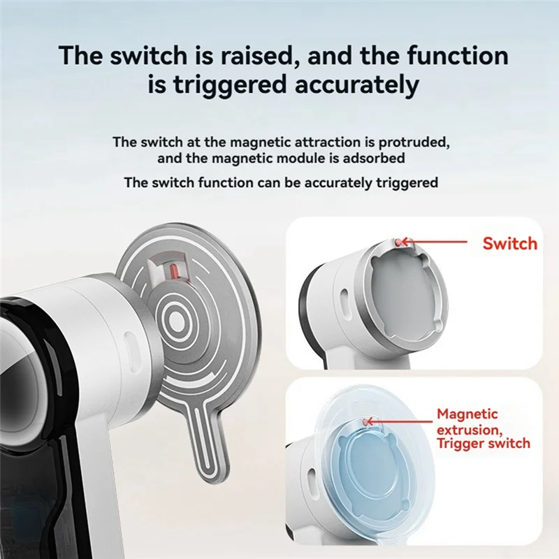 B27B Handys Magnetische Modul Für Insta360 Flow 2 Pro Für Magsafe Halter Handheld Stabilisator Quick Release Zubehör