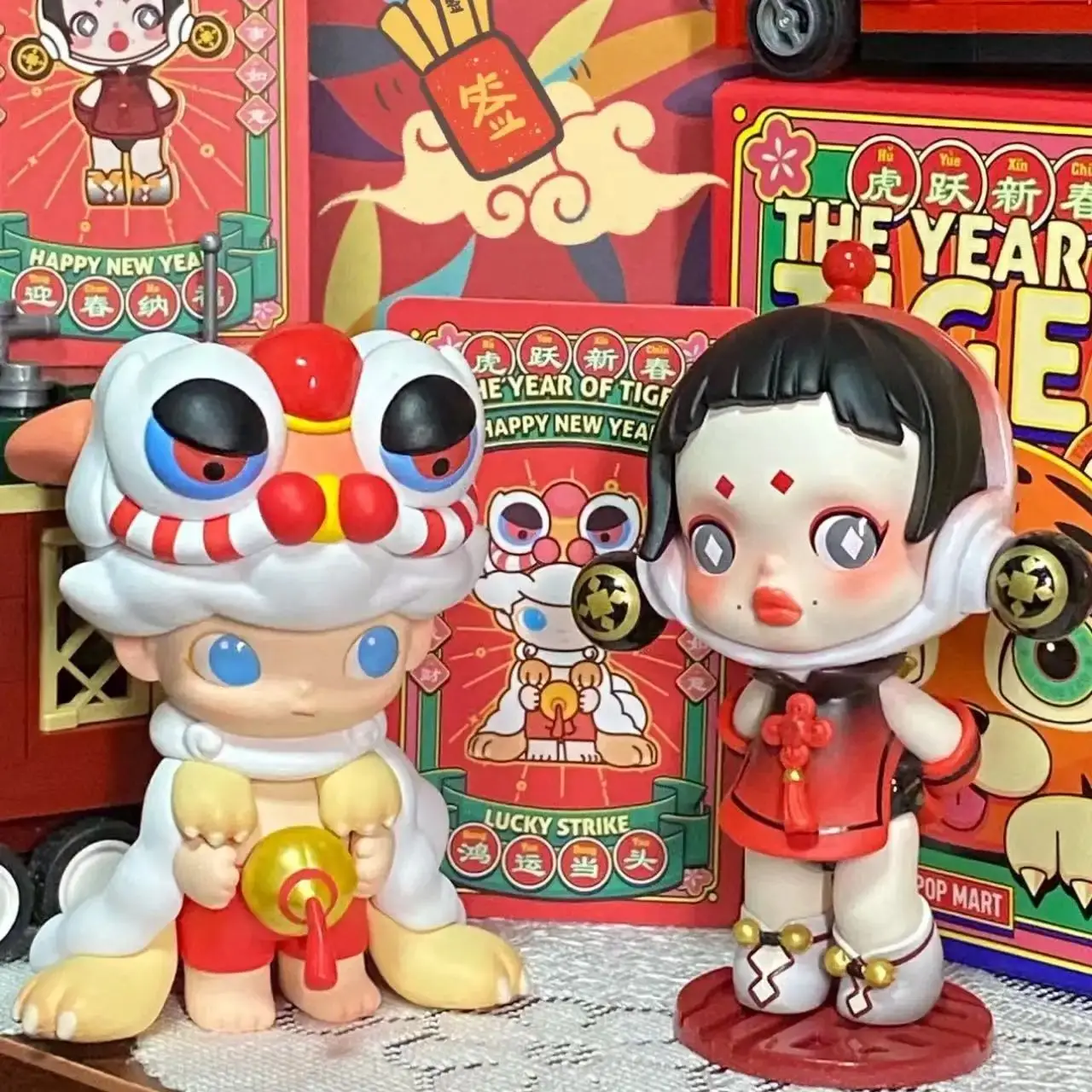 

100% Original The New Year of Tiger Series Blind Box Toys Mystery Box Figure Guess Bag Mystere Cute Doll Kawaii Model Gift