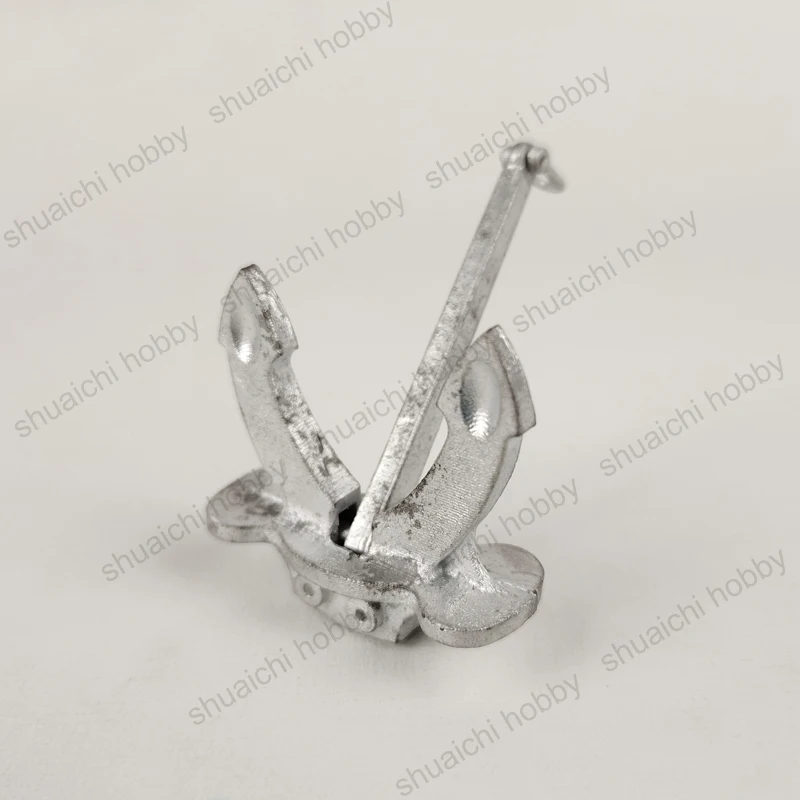 1 pz 69mm/52mm/47mm/35mm Mini lega Hall Anchor asta di ancoraggio mobile pezzi di ricambio marini fai da te per accessori per barche di simulazione